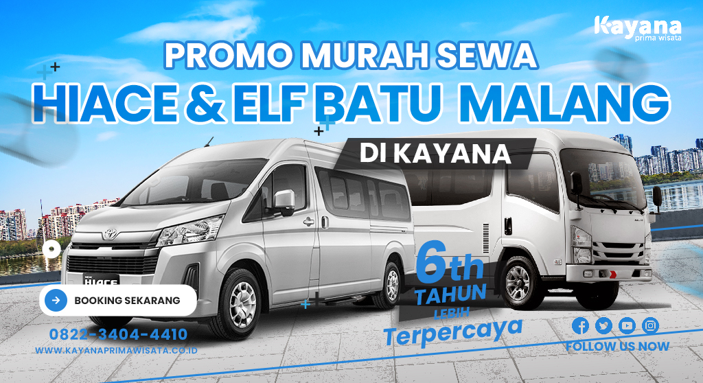Promo Murah Sewa Hiace Elf Bus Malang
