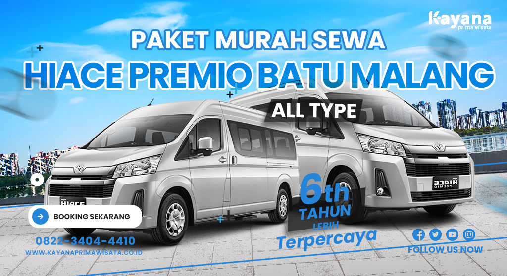 Paket Murah Sewa Hiace Premio Batu Malang