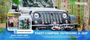 Paket lengkap Camping Outbound dan Jeep